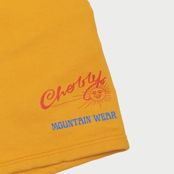 NWT Cherry LA Mountain Wear Sweatshorts Cali Gold Size Small “A Brighter Future” - Picture 3 of 13